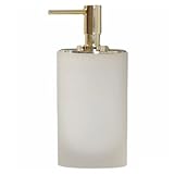 Multiusos Dispensador de jabón Manual Contenedor de Resina Dispensador de Bomba de encimera con Botella de jabón Recargable 300 ml/10,5 oz rellenable
