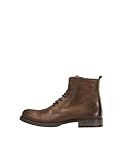 JACK & JONES - Jfwrussel Leather Cognac 19, Botas Estilo Motero Hombre, Marrón (Cognac Cognac), 44 EU