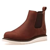 SL-Saint hecho a mano del dedo del pie suave botas Chelsea para hombres zapatos clásicos (Marrón, Adulto, Hombre, 42.5, Números, Sistema tallas calzado EU, Ancho)