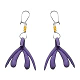 Pendientes de mujer con diseño en forma de clítoris, hechos a mano, joyas de moda, joyeria en plástico 3D, regalo para chicas (Bolitas Amarillas)