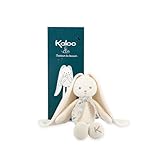 KALOO - Lapinoo - Peluche Conejo - Peluche Bebe Jersey y Punto - 25 cm - Color Crema - Materiales Muy Suaves - Caja de Regalo - Desde el Nacimiento, K969942