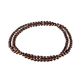 Kicomvi - Collar de Cuentas de Madera Natural de 8 mm, Collares Gruesos Hechos a Mano, Cadena Africana para Mujeres y Hombres
