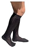 Lucchetti Socks Milano 6 PARES calcetines largos de hombre hilo de Escocia 100% algodón hechos en Italia (39-42, Negro)