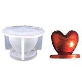Moldes de silicona en forma de corazón para manualidades, molde de resina epoxi, molde para decoración de mesa, vela, herramienta de fabricación de yeso, molde de silicona para limpiar