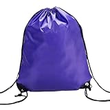 WASHLA Nuevo bolso informal impermeable de poliéster for hombre y mujer, cinturón grueso con cordón, mochila for montar, zapatos con cordón portátil, bolsas for ropa (Color : PURPLE)