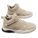 HJGTTTBN Zapatos de Piel Hombre Men Causal Shoes Male Autumn Men Casual Light Shoes Sneakers Lac-up Flats Breathable Outdoors Sapato (Color : Grijs, Size : 42 EU)