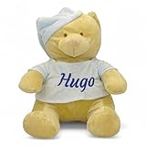 Peluche Osito Personalizado con Nombre Bordado – Suave y Seguro, Ideal para Bebés y Niños Pequeños (Azul Celeste)