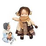 WOBBLO - Muñeca de peluche hecha a mano, muñeca de trapo suave, primera muñeca, regalo de cumpleaños de Navidad para niñas, mejora la imaginación y la motricidad fina
