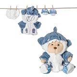Galilea® Bobbie Bear - Conjunto de Ropa para Bobbie - Hecho a Mano articulado - Osito Peluche Suave e Irresistible - Regalos Originales para Mujer - Oso no Incluido (Tibu)