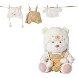 Galilea® Bobbie Bear - Conjunto de Ropa para Bobbie - Hecho a Mano articulado - Osito Peluche Suave e Irresistible - Regalos Originales para Mujer - Oso no Incluido (Peto, Gorro y Camiseta)