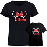 Regalo día de la madre | Camiseta mamá personalizada + Body o camiseta hijo/a | Diseño original divertido | Minnie Mouse | Mejor Madre | Infantil | Conjunto bebé